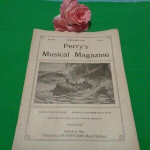 ANTIQUE PERRYS MUSICAL MAGAZINE 1918
